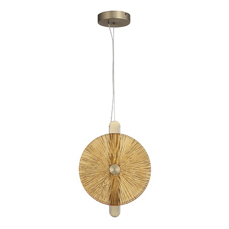 Светильник подвесной ST-Luce бронза/янтарь LED 1*11W 4000K SL6141.313.01 - фото