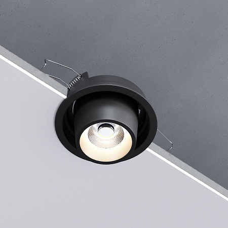 Потолочный светодиодный светильник поворотный Conner 8W 4000K чёрный 25086/LED Elektrostandard - фото