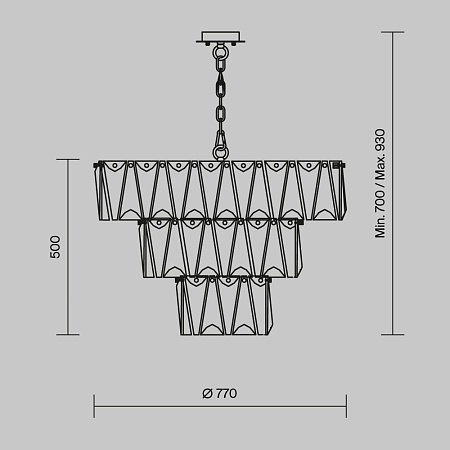 Подвесной светильник Maytoni Puntes MOD043PL-18CH - фото