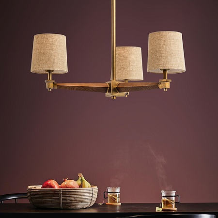 Люстра Jorgenson D70 Beige/Dark Wood Imperiumloft 203576-26 - фото