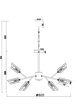 Люстра Freya Alma FR5098PL-09CH - фото