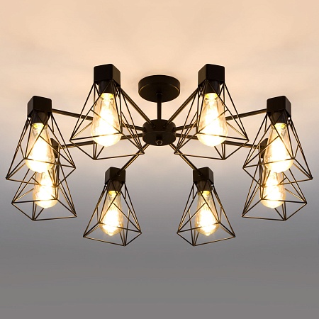 Потолочный светильник Eurosvet 70107/8 черный - фото