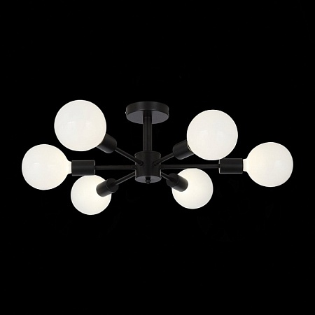 Светильник потолочный Черный E27 6*60W SL419.402.06 - фото