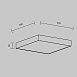 Потолочный светильник Technical Zon C032CL-45W3K-SQ-B - фото