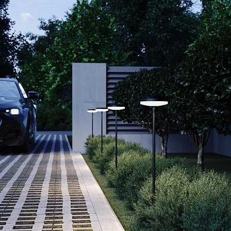 Светильник уличный наземный ST-Luce черный/белый LED 1*12W 2700K SL9524.405.01 - фото