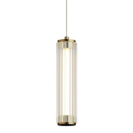 Светильник подвесной ST-Luce Латунь/Прозрачный LED 1*8W 4000K SL6224.303.01 - фото