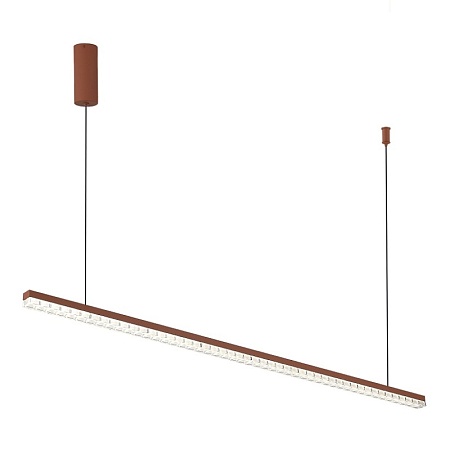 Светильник подвесной ST-Luce терракотовый/прозрачный LED 1*32W 4000K SL1018.613.01 - фото