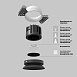 Встраиваемый светильник Technical Round DL058-12W2.7K-TRS-B - фото