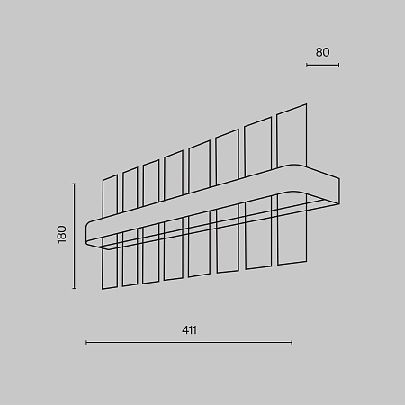 Настенный светильник (бра) Maytoni Mirage MOD173WL-L15BS3K - фото