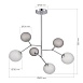 Светильник подвесной Хром/Белый, Серый G9 LED 6*5W 4000K SLE1107-103-06 - фото