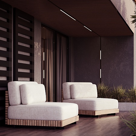 Уличный трековый светильник Outdoor O-TR02-1-S-12WB4K - фото