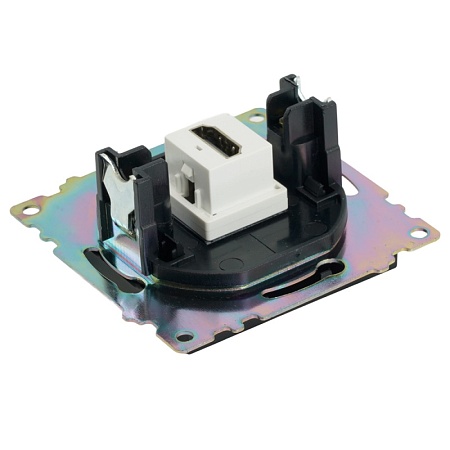 Розетка HDMI 2.1, Type A  (механизм), STEKKER GLS00-7118-05, серия Катрин, черный - фото