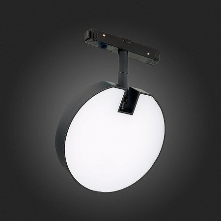 Магнитный трековый светильник Черный LED 1*15W 3000K 760Lm Ra>80 120° IP20 L150xW28xH21 ST359.436.15 - фото