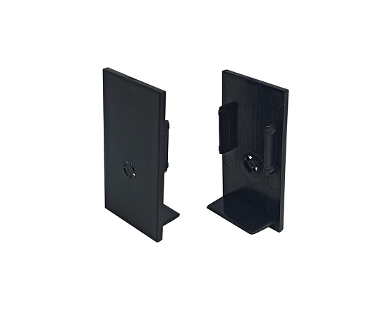 TR2107-BK Торцевые заглушки для шинопровода SMART черные (комплект 2 шт) - фото