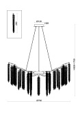 Подвесной светильник Freya Mineral FR1010PL-10G