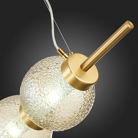 Светильник подвесной ST-Luce Латунь/Коньячный E14 3*40W SL1155.313.03 - фото