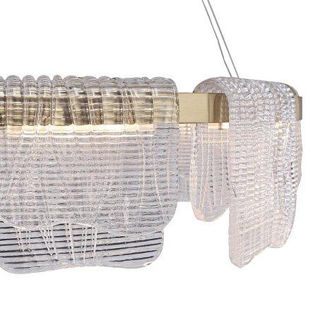 Светильник подвесной ST-Luce золотистый/прозрачный LED 1*54W 3000K SL6021.203.54 - фото