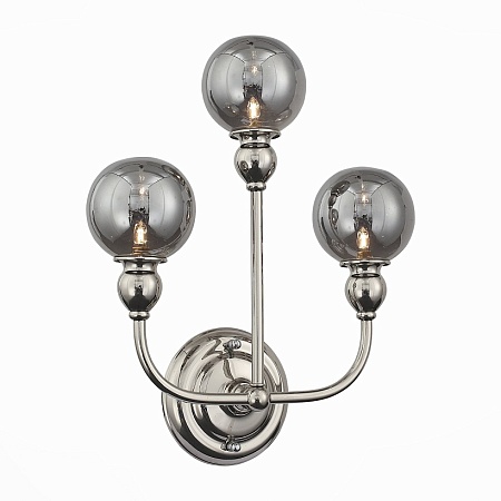 Бра ST-Luce Никель/Дымчатый G9 3*5W SL552.101.03 - фото