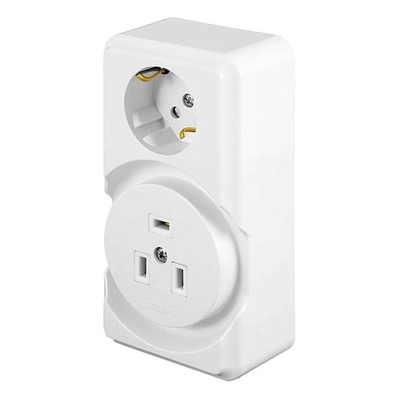 Розетка открытой установки для плит STEKKER PST32-53-20 с/з, 250В, 32А, белый - фото