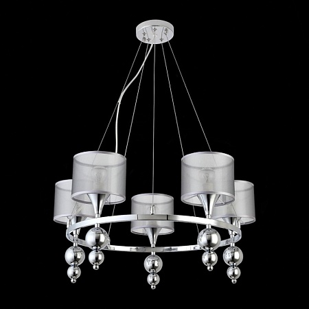 Светильник подвесной Хром/Серебристый E14 5*40W SLE107103-05 - фото