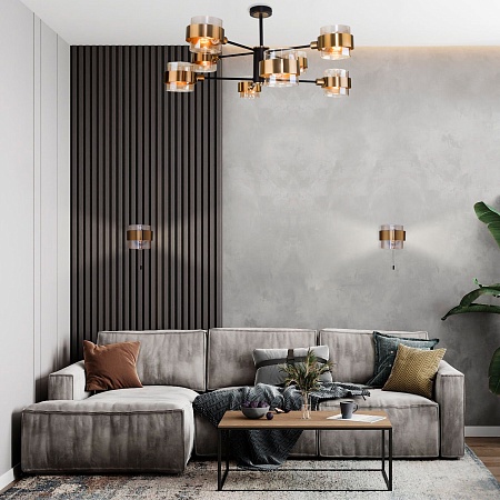 Настенный светильник Eurosvet 70127/1 черный - фото