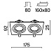 Встраиваемый светильник Technical Atom DL024-2-02B - фото