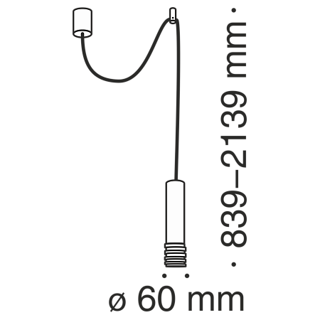 Подвесной светильник Technical Kinzo P025PL-01W - фото