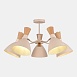 Светильник потолочный Бежевый/Бежевый, Светлое дерево, Золотистый E14 5*40W SLE1256-502-05 - фото