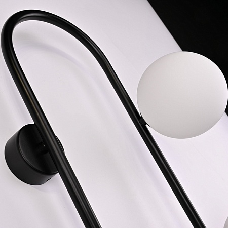 Настенное Бра Hoop Wall H77 Black Imperiumloft 213735-26 - фото