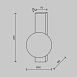 Настенный светильник (бра) Maytoni MOD470WL-01BS - фото