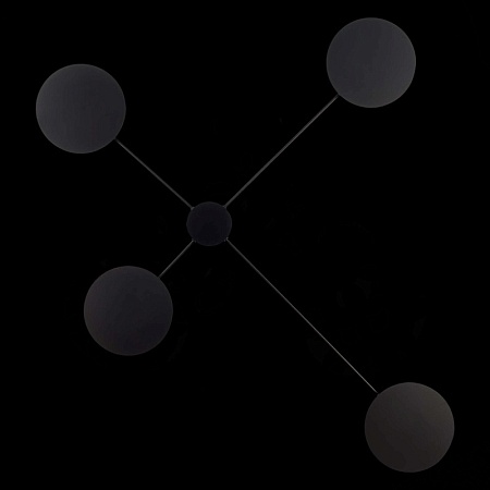 Светильник настенно-потолочный ST-Luce Черный/Черный LED 4*5W 3000K SL6006.401.04 - фото