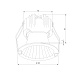 Светильник встраиваемый светодиодный Arco 12W 4000K белый IP44 15274/LED Elektrostandard - фото