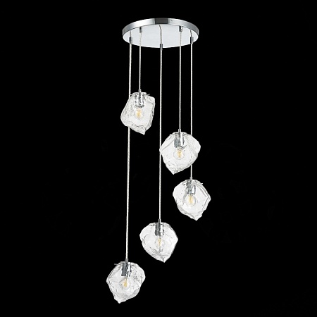 Светильник подвесной ST-Luce Хром/Прозрачный E14 5*40W SL1175.103.05 - фото