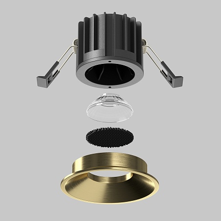 Встраиваемый светильник Technical Round DL058-12W3K-BS - фото