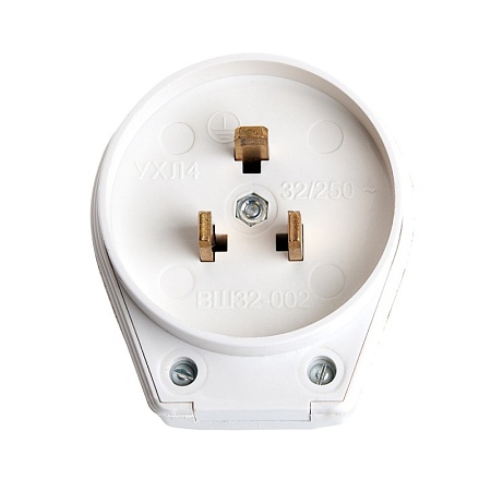 Вилка угловая с/з STEKKER, PPG16-46-202, пластик, 250В, 16A, IP20, черный - фото