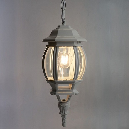 Светильник садово-парковый Feron 8105/PL8105 восьмигранный на цепочке 100W E27 230V, белый - фото