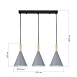 Светильник подвесной Черный/Серый E27 3*40W SLE1255-413-03 - фото