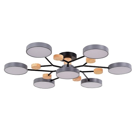 Светильник потолочный Серый/Серый LED 7*12W 3000K/4500K/6000K SLE6006-702-07 - фото