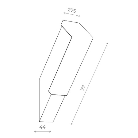 Светильник уличный настенный ST-Luce Черный/Белый LED 1*6W 4000K SL096.411.02 - фото