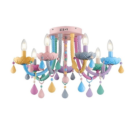 Люстра потолочная ST-Luce Разноцветный E14 7*40W SL1700.782.07 - фото