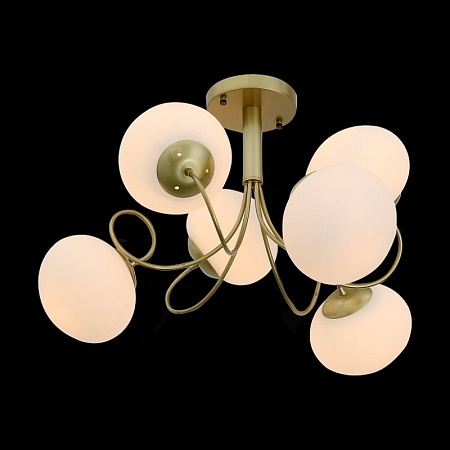 Светильник потолочный Золотистый/Белый E27 6*40W SL717.202.06 - фото