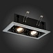 Св-к встр. Черный GU10 2*50W L245xW126xH70 220V Без ламп ST250.148.02 - фото