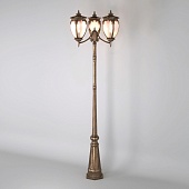 Уличный светильник на столбе Andromeda F/3 черное золото IP44 GLYF-8024F/3 черное золото Elektrostandard