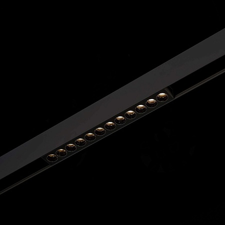 Магнитный трековый светильник Черный LED 1*12W 4000K 550Lm Ra>90 36° IP20 L220xW22xH44 ST806.446.12 - фото