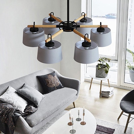 Потолочная Люстра На Штанге Even 3 Gray Imperiumloft 178366-26 - фото