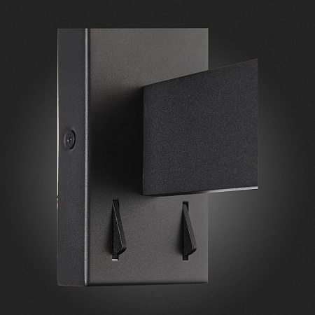 Светильник настенный ST-Luce Черный/Белый LED 2*6+3W 3200K SL1580.401.02 - фото