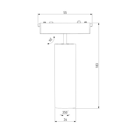 Трековый светильник 18W 4000K Arcos Flat Magnetic 85096/01 Elektrostandard - фото