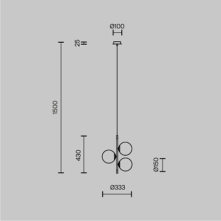 Подвесной светильник Maytoni Nostalgia MOD048PL-03G - фото