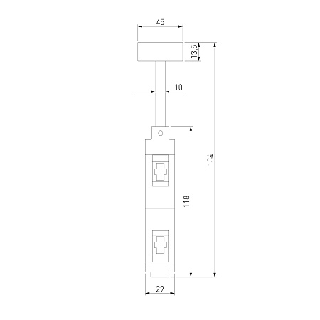 Esthetic Magnetic Декоративная стойка двойная 184 мм 85144/00 Elektrostandard - фото