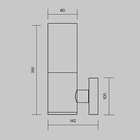 Настенный светильник (бра) Outdoor Willis O418WL-01B - фото